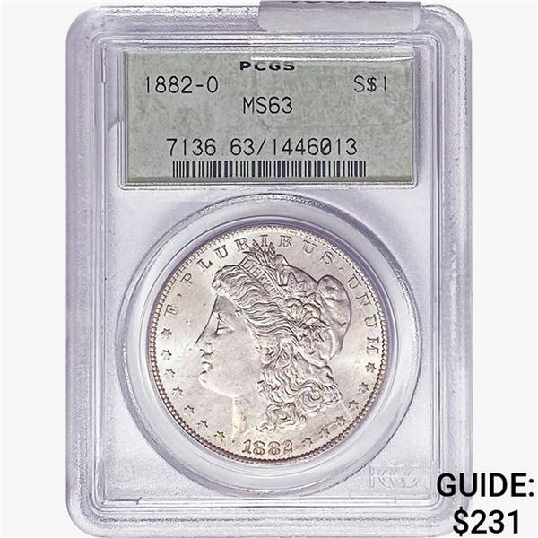 1882-O Morgan Silver Dollar PCGS MS63