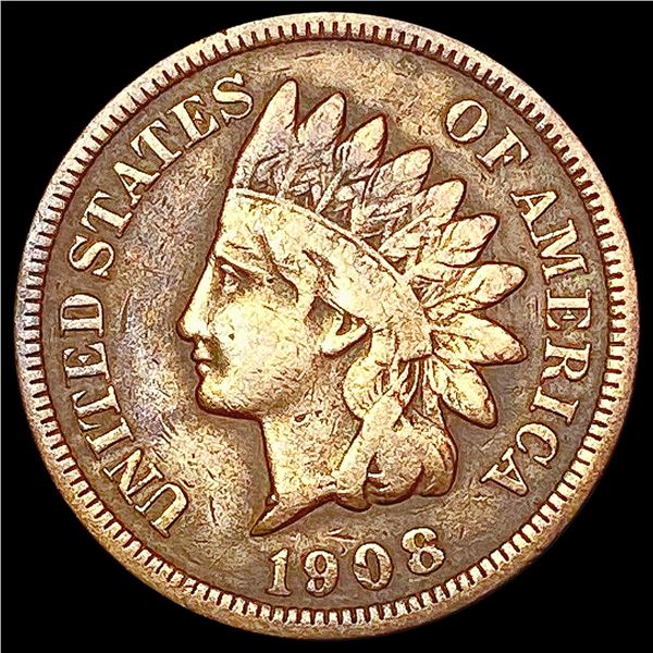 1908 Indian Head Cent LIGHTLY CIRCULATED