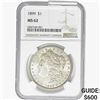 Image 1 : 1899 Morgan Silver Dollar NGC MS62
