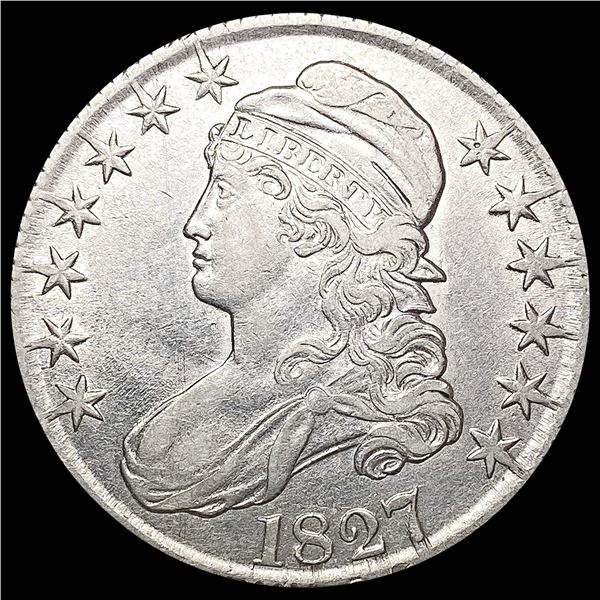 1827 Capped Bust Half Dollar LIGHTLY CIRCULATED