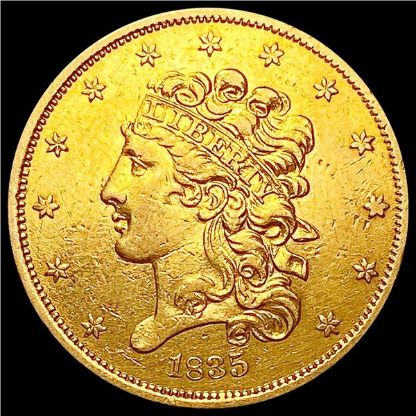 1835 $5 Gold Half Eagle CLOSELY UNCIRCULATED