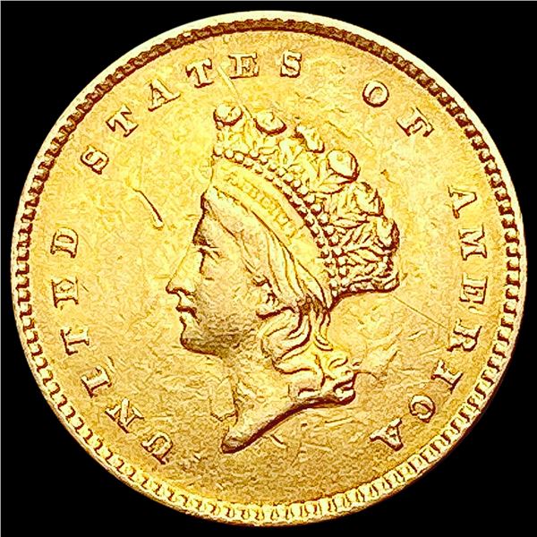 1854 Rare Gold Dollar CLOSELY UNCIRCULATED