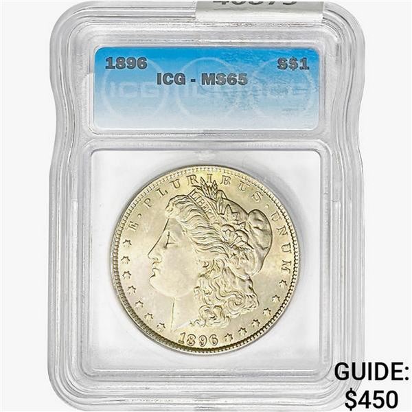1896 Morgan Silver Dollar ICG MS65