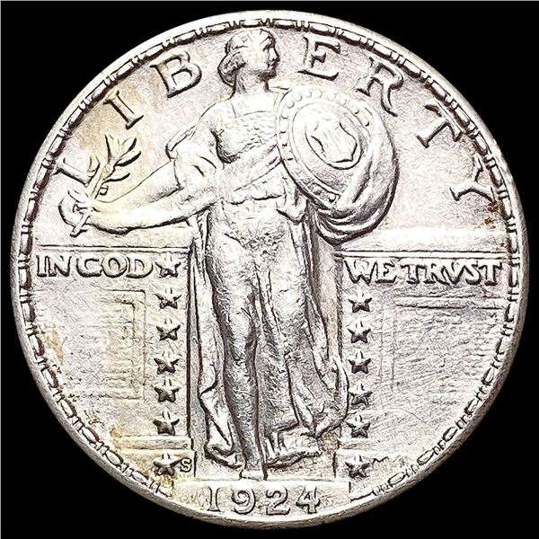 1924-S Standing Liberty Quarter CHOICE AU