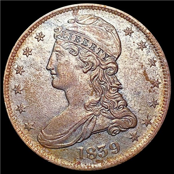 1839 Capped Bust Half Dollar CHOICE AU