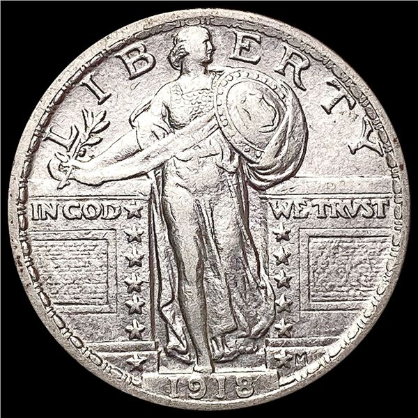 1918 Standing Liberty Quarter CHOICE AU
