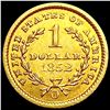 Image 2 : 1852-O Rare Gold Dollar CLOSELY UNCIRCULATED