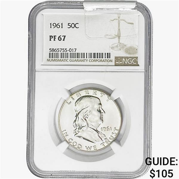 1961 Franklin Half Dollar NGC PF67