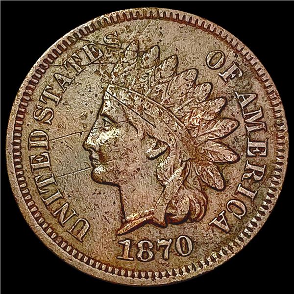 1870 Indian Head Cent CLOSELY UNCIRCULATED