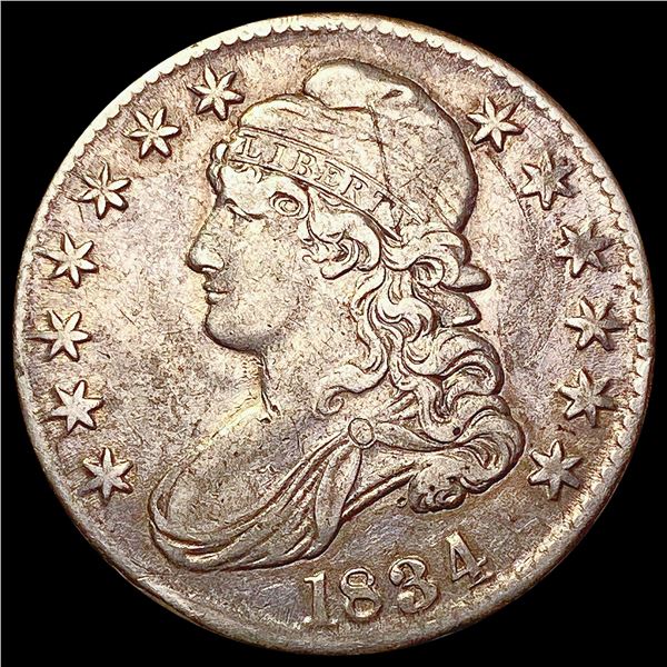 1834 Capped Bust Half Dollar NEARLY UNCIRCULATED