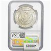 Image 2 : 1884-CC Morgan Silver Dollar NGC MS61