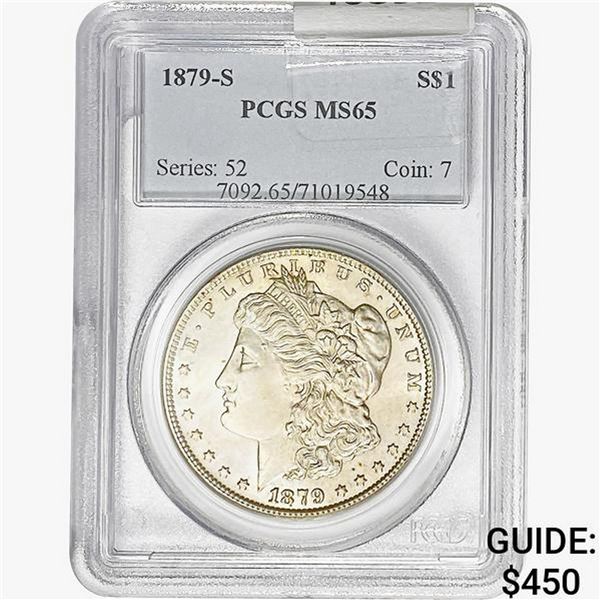 1879-S Morgan Silver Dollar PCGS MS65