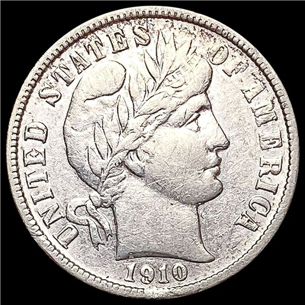 1910-D Barber Dime CLOSELY UNCIRCULATED