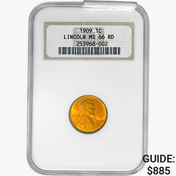 1909 Wheat Cent NGC MS66 RD