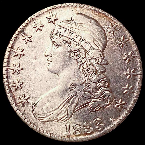 1833 Capped Bust Half Dollar CLOSELY UNCIRCULATED