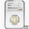 Image 1 : 1934-D Washington Silver Quarter NGC MS64