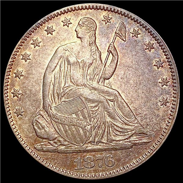 1876 Seated Liberty Half Dollar CLOSELY UNCIRCULATED