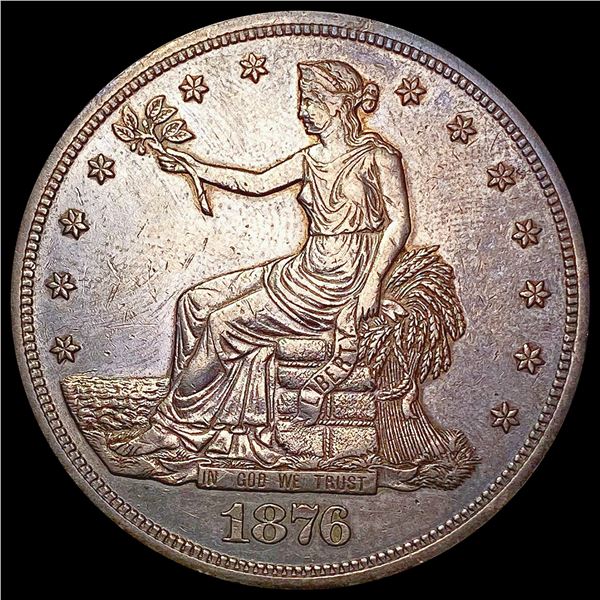 1876 Silver Trade Dollar CLOSELY UNCIRCULATED