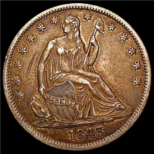 1843-O Seated Liberty Half Dollar CLOSELY UNCIRCULATED
