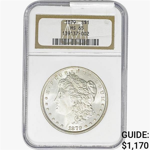 1879 Morgan Silver Dollar NGC MS65