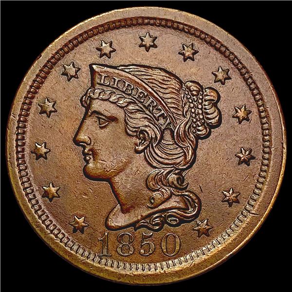 1850 Braided Hair Large Cent UNCIRCULATED