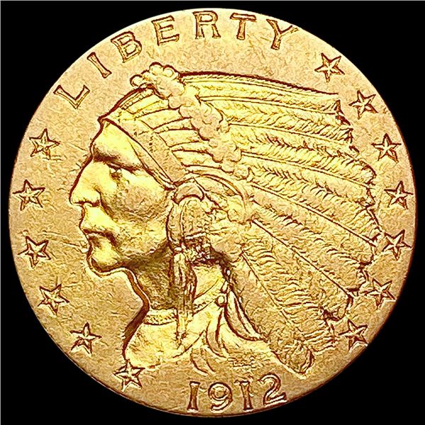 1912 $2.50 Gold Quarter Eagle CHOICE AU
