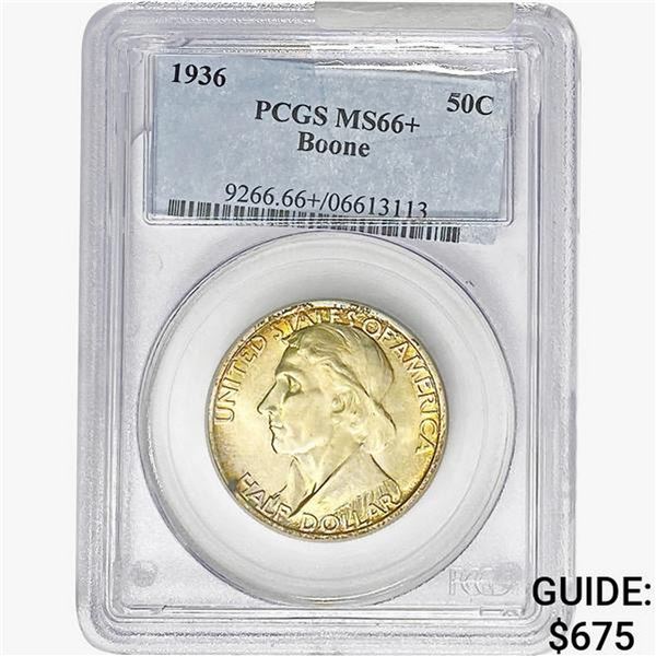 1936 Boone Half Dollar PCGS MS66+