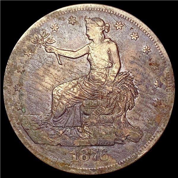 1876-CC Silver Trade Dollar NICELY CIRCULATED