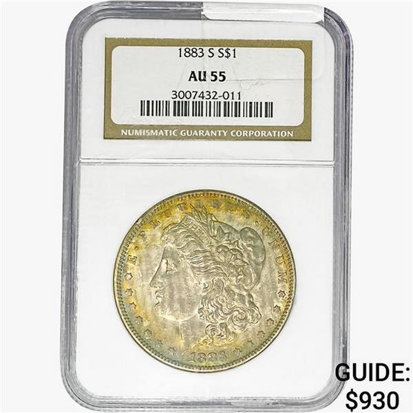 1883-S Morgan Silver Dollar NGC AU55
