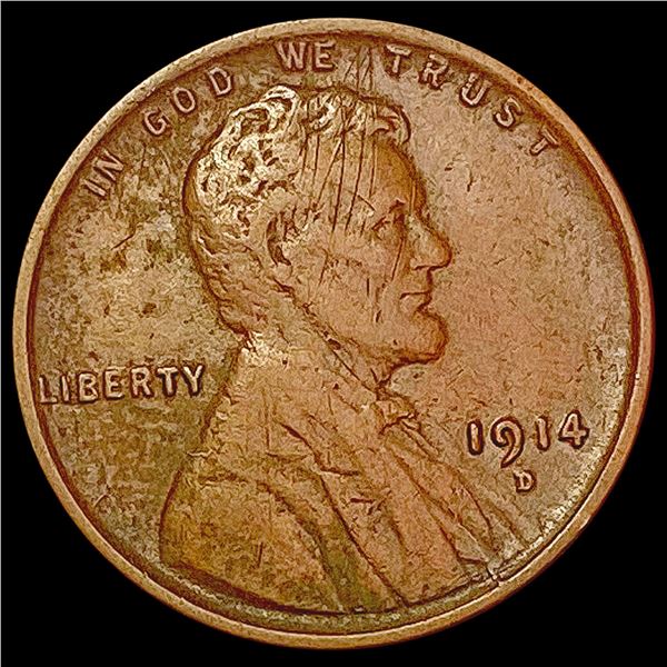 1914-D Wheat Cent LIGHTLY CIRCULATED