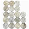 Image 2 : 1922-1923 UNC Rolll of Silver Peace Dollars [18 Coins]