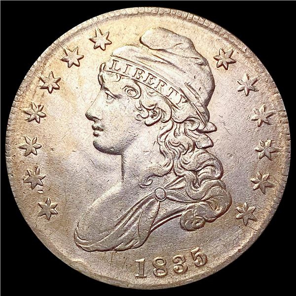 1835 Capped Bust Half Dollar NEARLY UNCIRCULATED