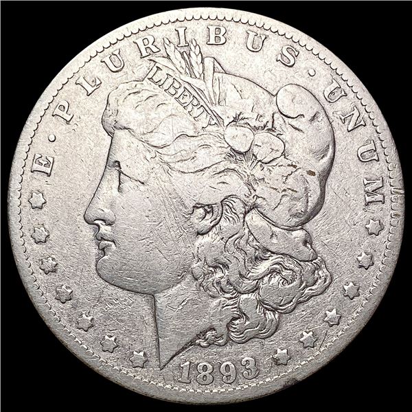 1893-CC Morgan Silver Dollar NICELY CIRCULATED