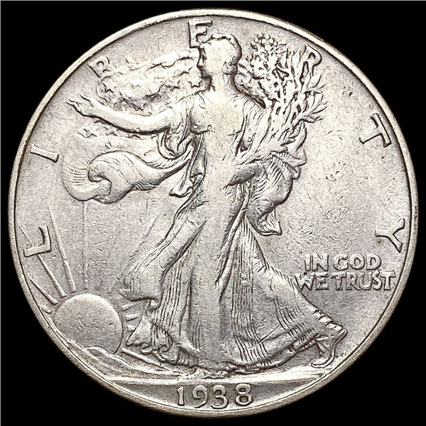 1938-D Walking Liberty Half Dollar LIGHTLY CIRCULATED
