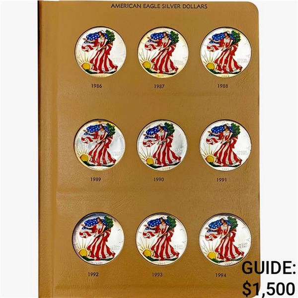 1986-2000 Colored US Silver Eagle Set [15 Coins]