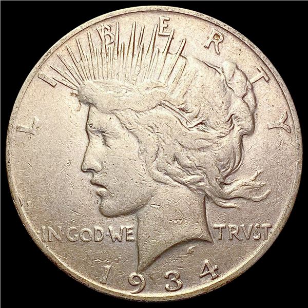 1934-S Silver Peace Dollar LIGHTLY CIRCULATED