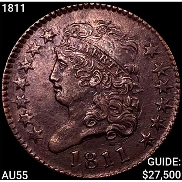 1811 Classic Head Half Cent HIGH GRADE