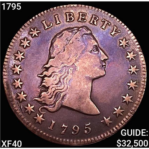 1795 Flowing Hair Dollar NEARLY UNCIRCULATED