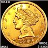 1844-O $5 Gold Half Eagle UNCIRCULATED