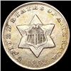 1852 Silver Three Cent CHOICE AU
