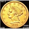 1861-S $2.50 Gold Quarter Eagle CHOICE AU