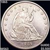 1865 Seated Liberty Half Dollar CHOICE BU