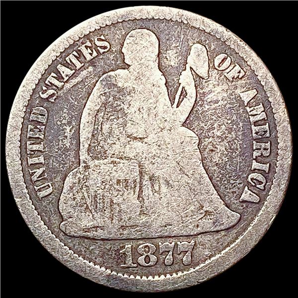 1877-CC Seated Liberty Dime NICELY CIRCULATED