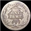 Image 2 : 1877-CC Seated Liberty Dime NICELY CIRCULATED