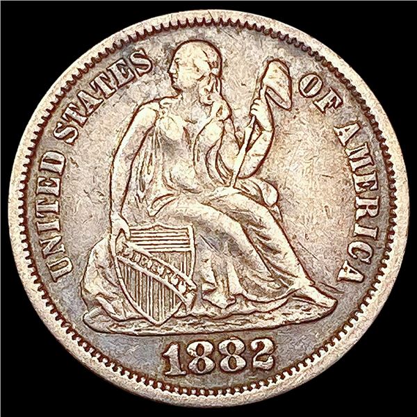 1882 Seated Liberty Dime LIGHTLY CIRCULATED