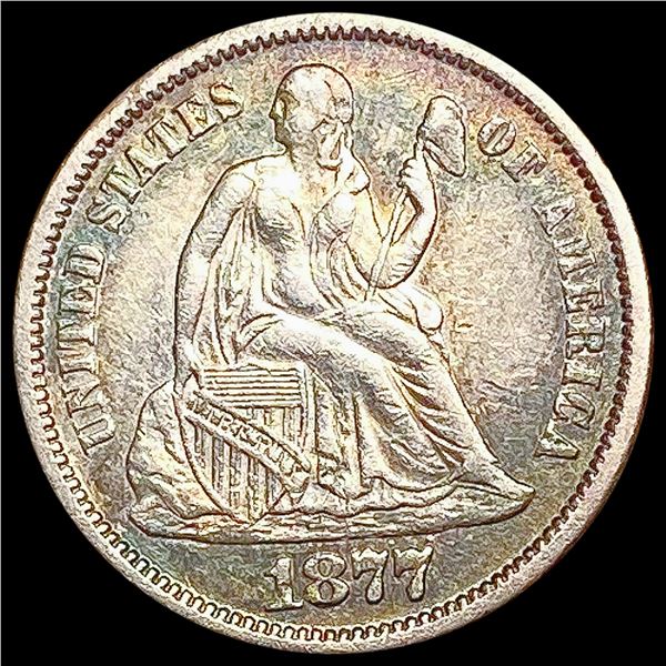 1877 Seated Liberty Dime CLOSELY UNCIRCULATED
