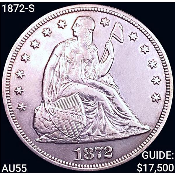 1872-S Seated Liberty Dollar HIGH GRADE