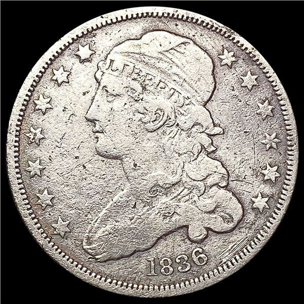 1836 Capped Bust Quarter LIGHTLY CIRCULATED