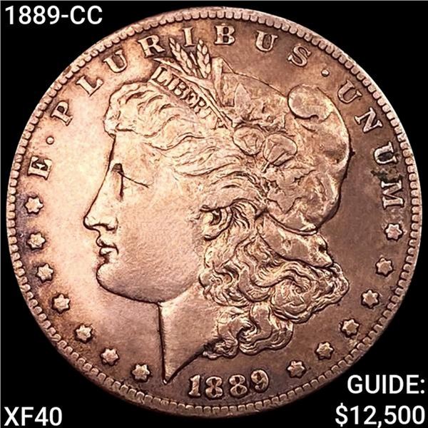 1889-CC Morgan Silver Dollar NEARLY UNCIRCULATED