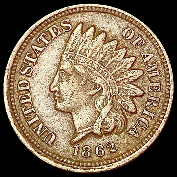 1862 Indian Head Cent NEARLY UNCIRCULATED